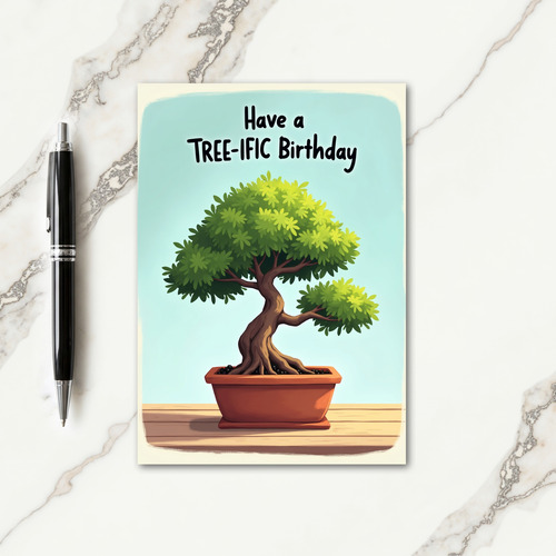 Artsy Birthday Tree Card