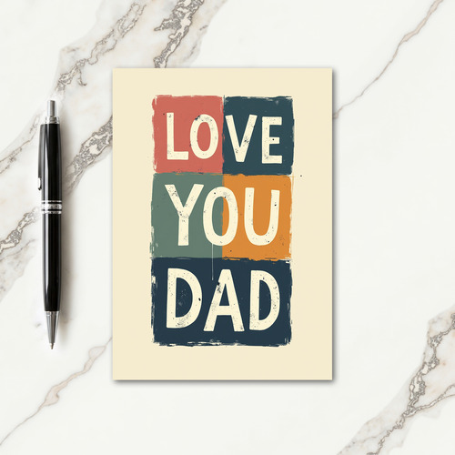Artsy Fathers Day Artwork Card