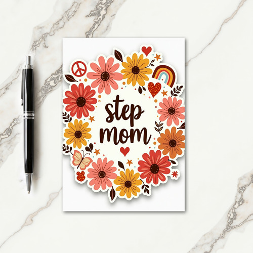 Artsy Step Mom Wreath Card