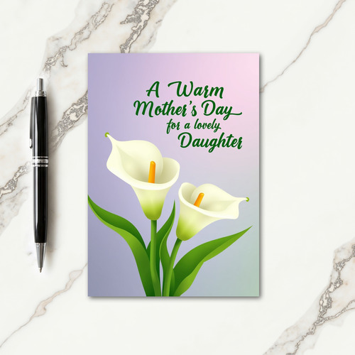 Arum Lily Mothers Day Card