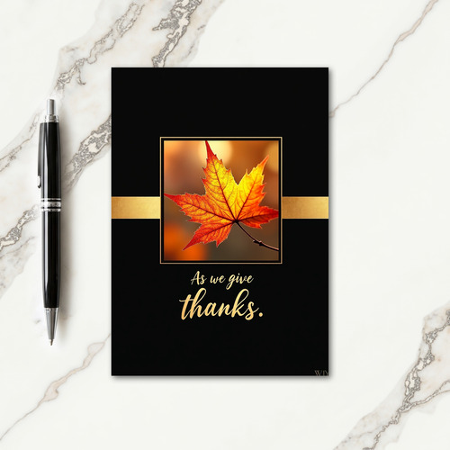As We Give Thanks Card
