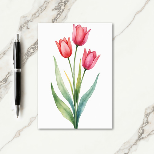Ascending Flower Birthday Card
