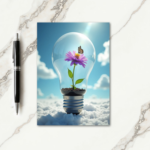 Aster Butterfly Birthday Card
