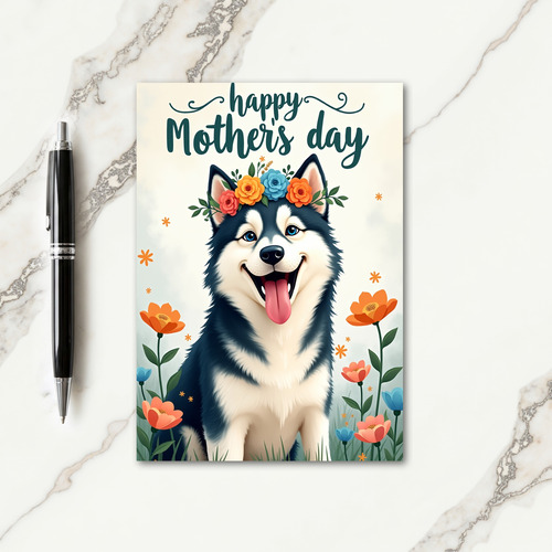 Asterisk Dog Celebration Card