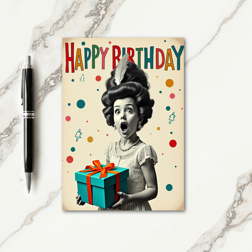 Astonished Birthday Card