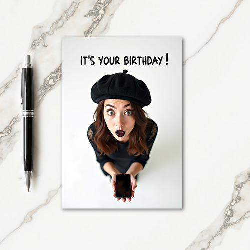 Astonished Birthday Wish Card