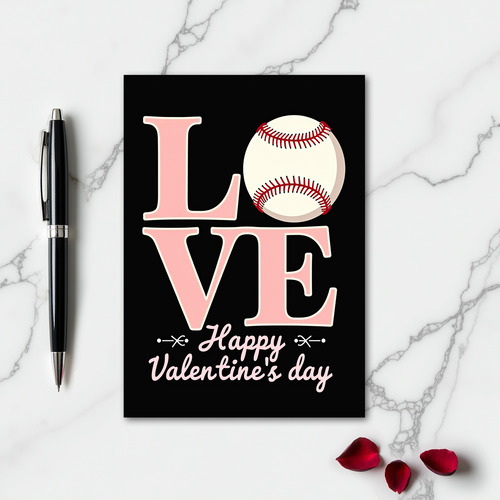 Athletic Love Valentines Day Card