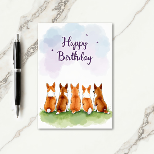 Attentive Dogs Birthday Card