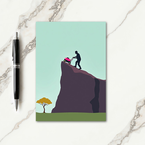 Aubergine Cliff Fathers Day Card