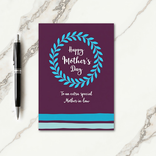 Aubergine Mothers Day Design Card
