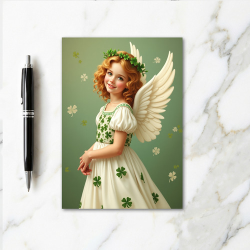 Auburn Angel Clover Girl Card