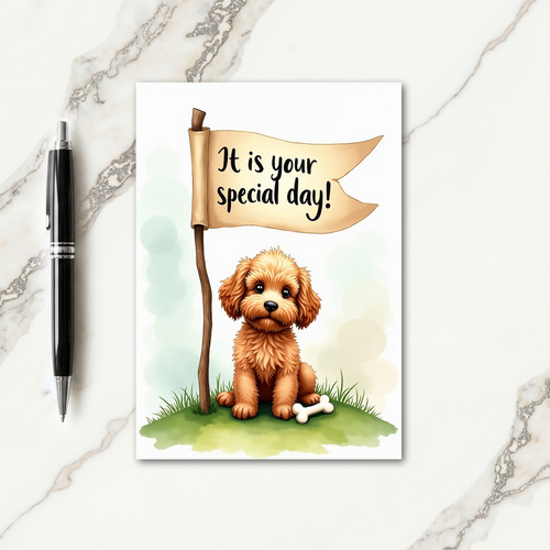 Auburn Canine Birthday Card