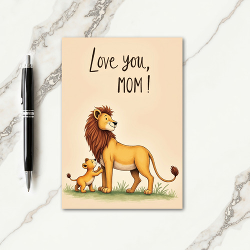 Auburn Cats Love You Mom Card