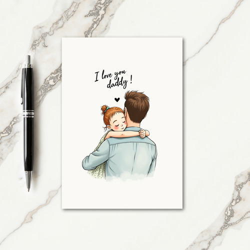 Auburn Child Fathers Day Card