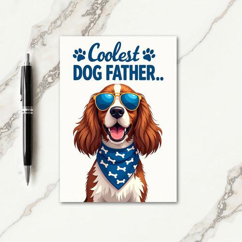 Auburn Dog Fathers Day Card