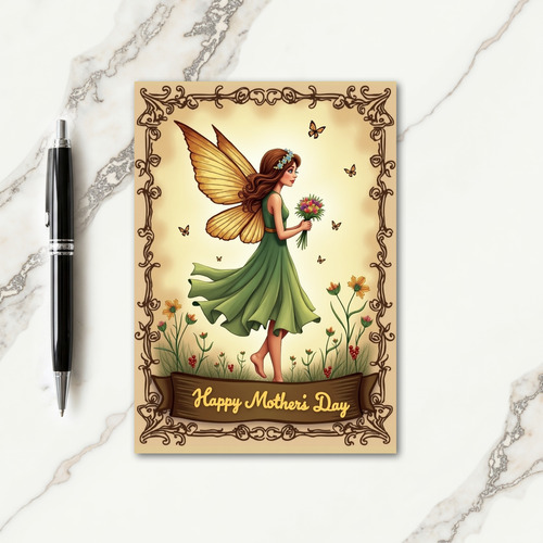 Auburn Haired Mothers Day Card