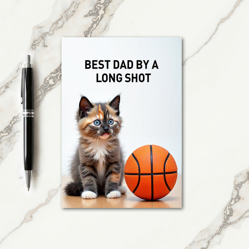 Auburn Kitten Sweet Fathers Day Card