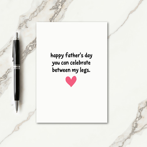 Audacious Fathers Day Heart Card