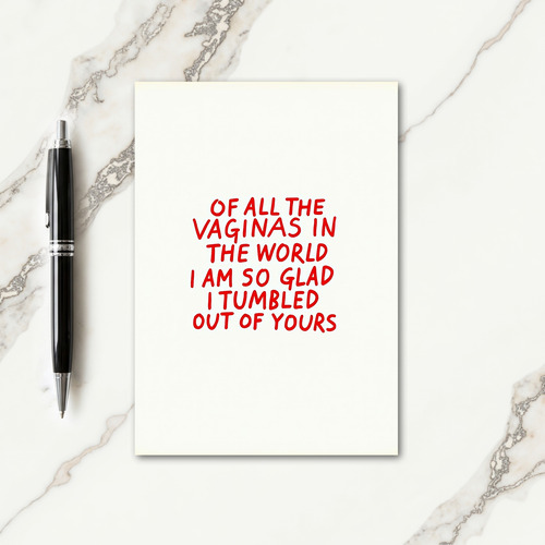 Audacious Mothers Day Love Card