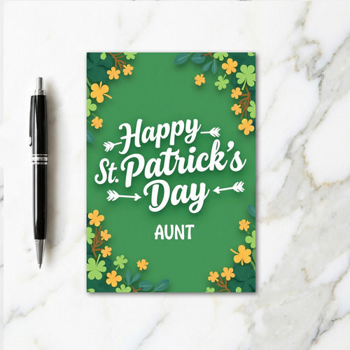 Aunt Happy St Patricks Day Card