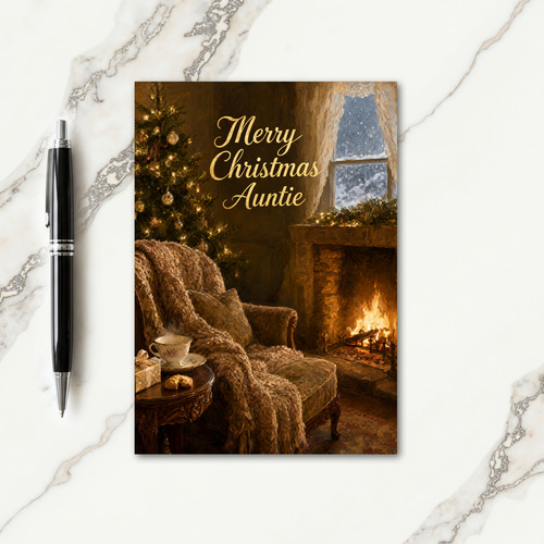 Auntie Christmas Card