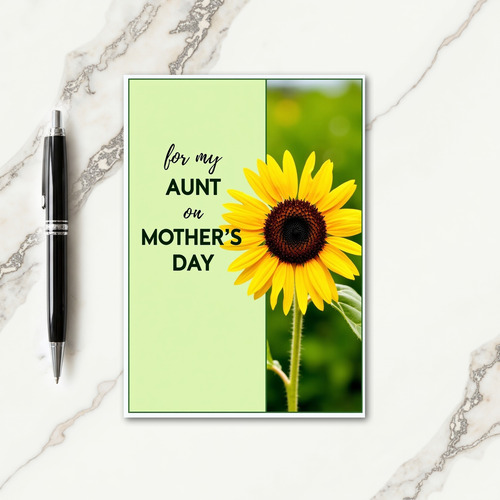 Aunts Mothers Day Tribute Card