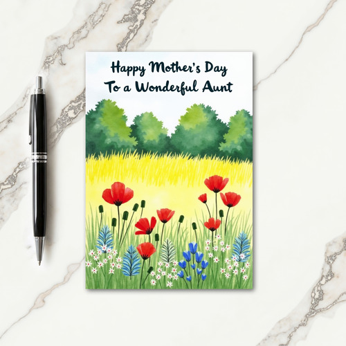 Aunts Spring Mothers Day Card