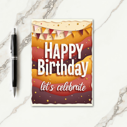 Autumn Birthday Layered Card