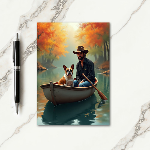 Autumn Fathers Day Boat Ride Card