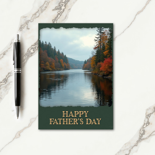 Autumn Fathers Day River Card