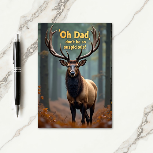 Autumn Fathers Day Stag Card
