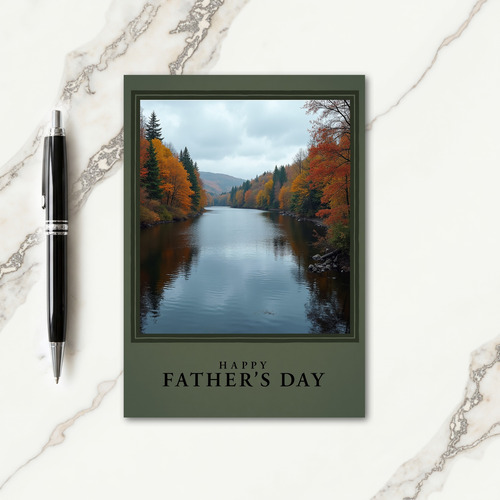 Autumn Fathers Day Valley Card