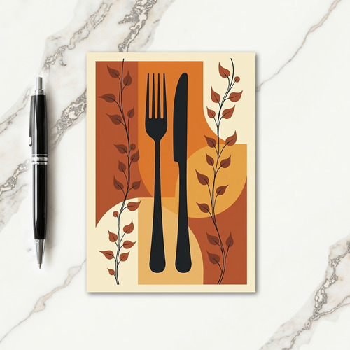 Autumn Feast Cutlery Card thumbnail