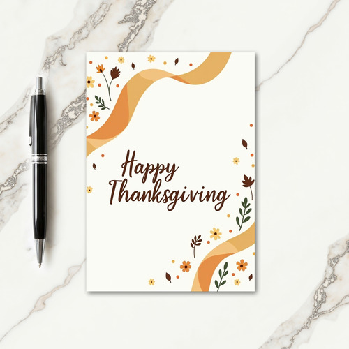 Autumn Happy Thanksgiving Card
