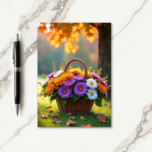 Autumn Mothers Day Flower Card