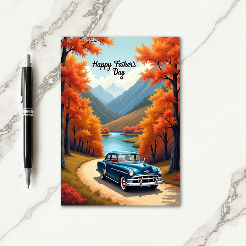 Autumn Scenic Fathers Day Card