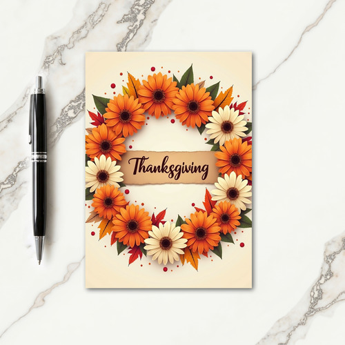 Autumn Thanksgiving Blooms Card thumbnail
