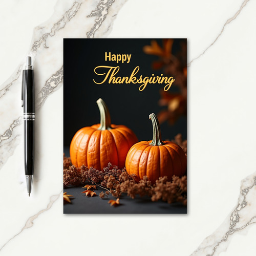 Autumn Thanksgiving Joy Card thumbnail
