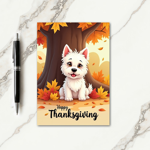 Autumn Thanksgiving Wishes Card