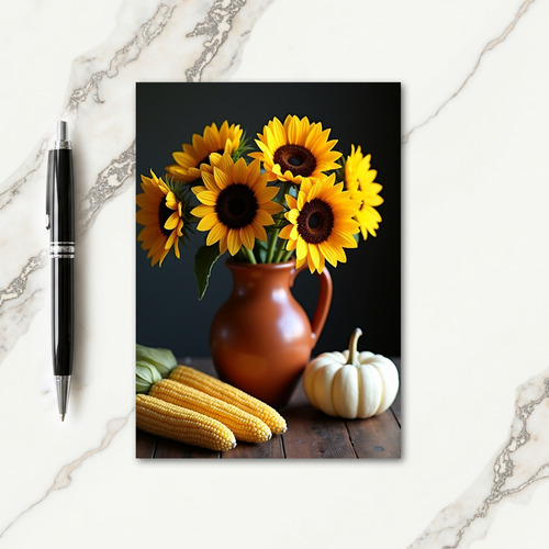Autumnal Bloom Gratitude Card