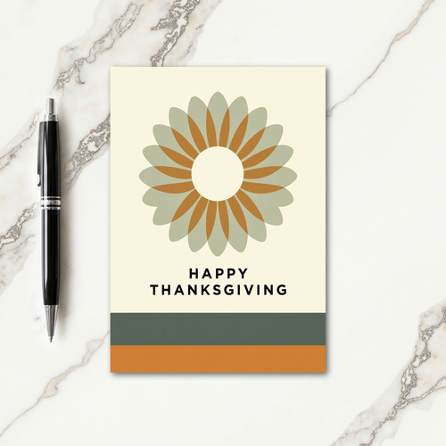 Autumnal Bloom Thanksgiving Card