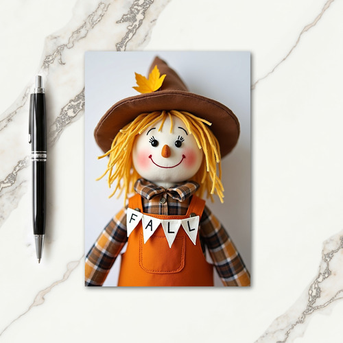 Autumnal Fall Figure Card