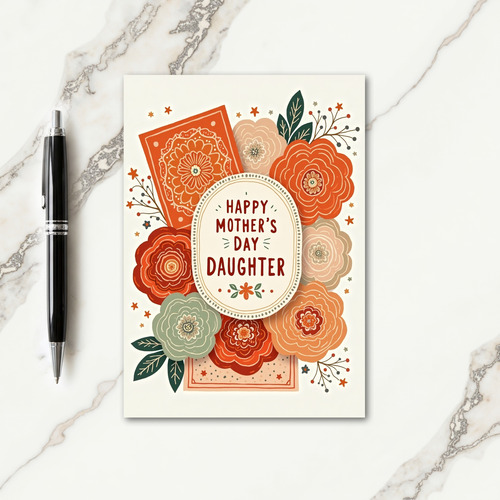 Autumnal Mothers Day Blooms Card