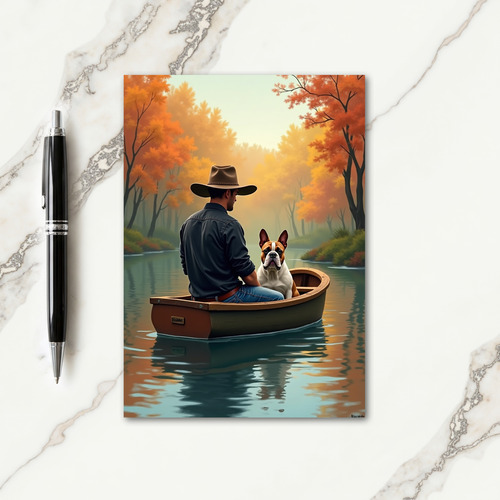 Autumnal River Fathers Day Card