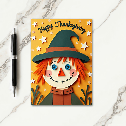 Autumnal Thanksgiving Wishes Card