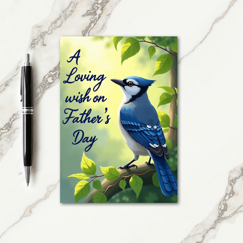 Avian Loving Fathers Day Wish Card