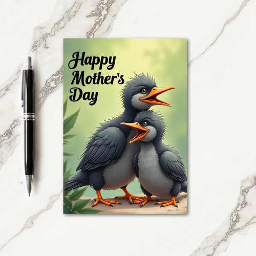 Avian Mothers Day Message Card