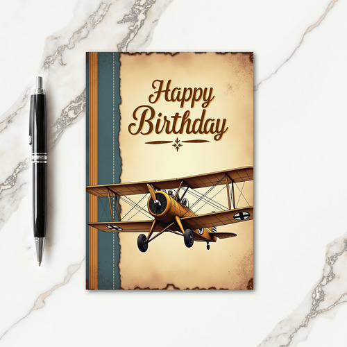 Aviation Adventure Birthday Card