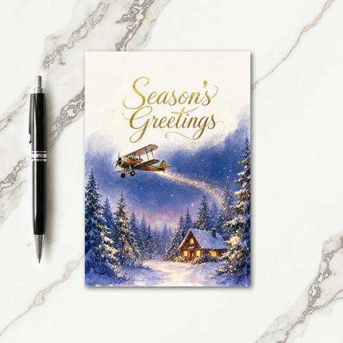 Aviation Themed Christmas Greeting Cards