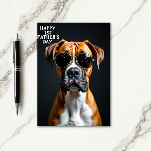 Aviator Dog Fathers Day Card
